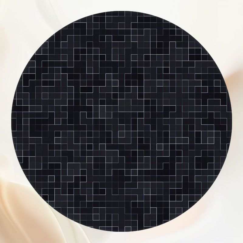 Black Pixel Texture Round Backdrop - Layoris