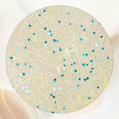 Blue Stars And Gold Glitter Round Backdrop - Layoris