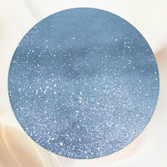 Dusty Blue Glitter Round Backdrop - Layoris