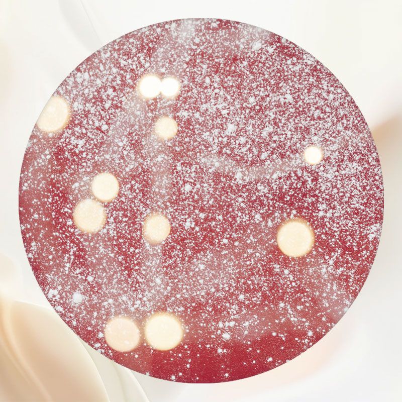Bokeh Dots On Red Background Round Backdrop - Layoris