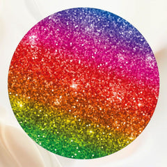 Rainbow Sequins Sparkle Party Round Backdrop - Layoris