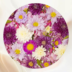 Purple Style Floral Ladies Circle Backdrop - Layoris