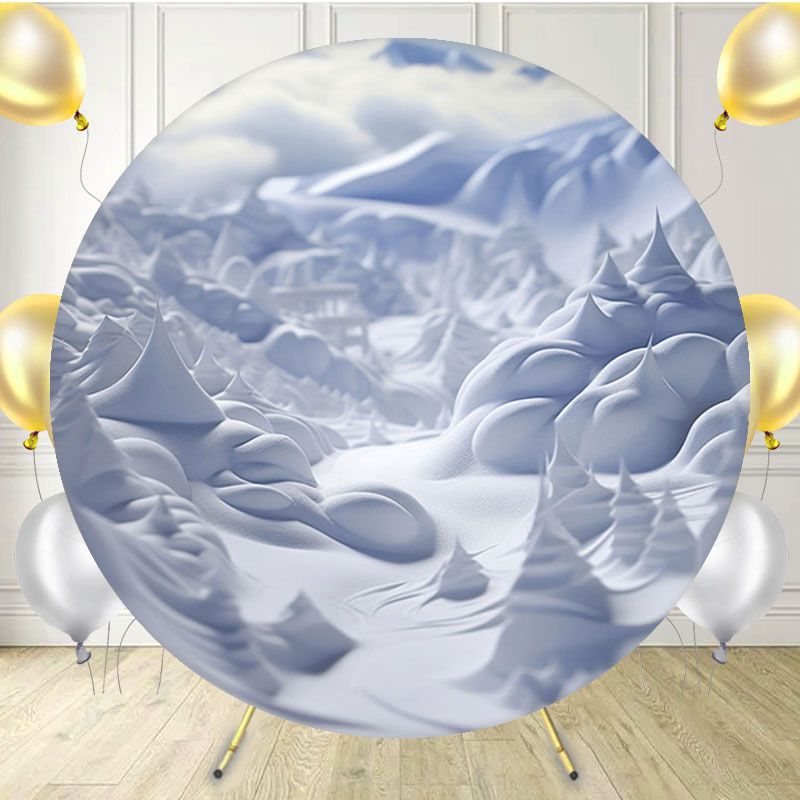 Red Crack Love Wall Circle Backdrop - Layoris