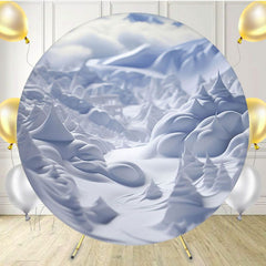 Red Crack Love Wall Circle Backdrop - Layoris