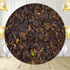 Autumn Leaves Fabric Circle Backdrop - Layoris