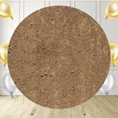 Land Small Stone Fabric Circle Backdrop - Layoris