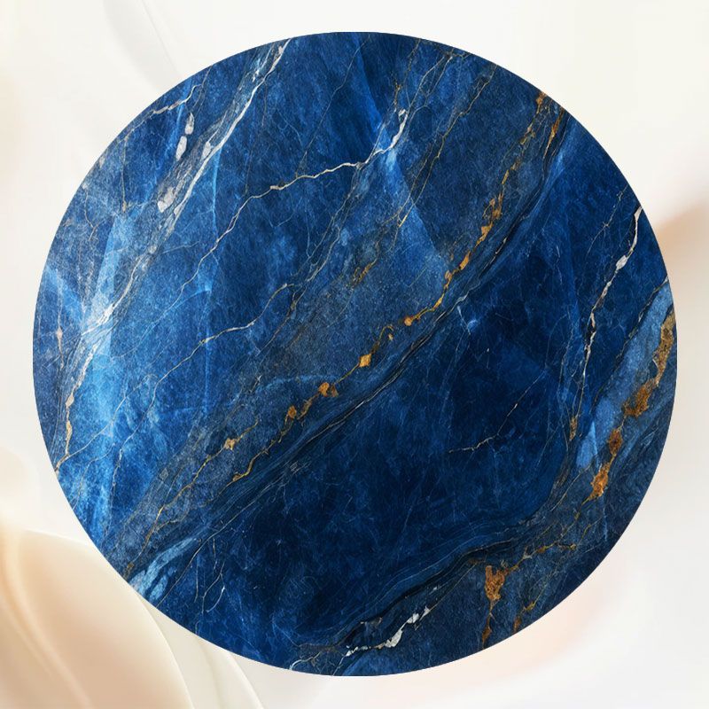 Blue Marble Fabric Circle Backdrop - Layoris