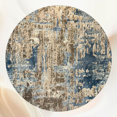 Abstract Vintage Textured Fabric Circle Backdrop - Layoris