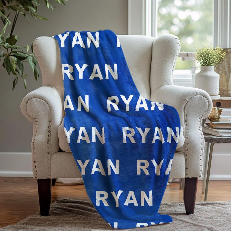 Personalized Name Blanket For Family Grandma Gifts - Layoris