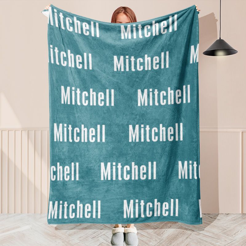 Personalized Name Fleece Blanket For Kids - Layoris