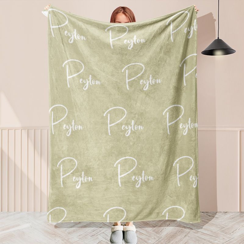 Personalized Super Soft Name Family Blanket  - Layoris
