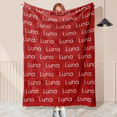 Customized Throw Blanket With Name - Layoris