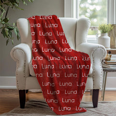 Customized Throw Blanket With Name - Layoris
