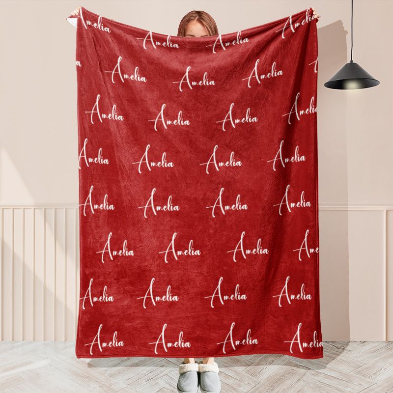 Personalized Name Soft Blanket Gift For Kids - Layoris