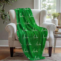 Cute Design Customized Name Blanket For Family - Layoris