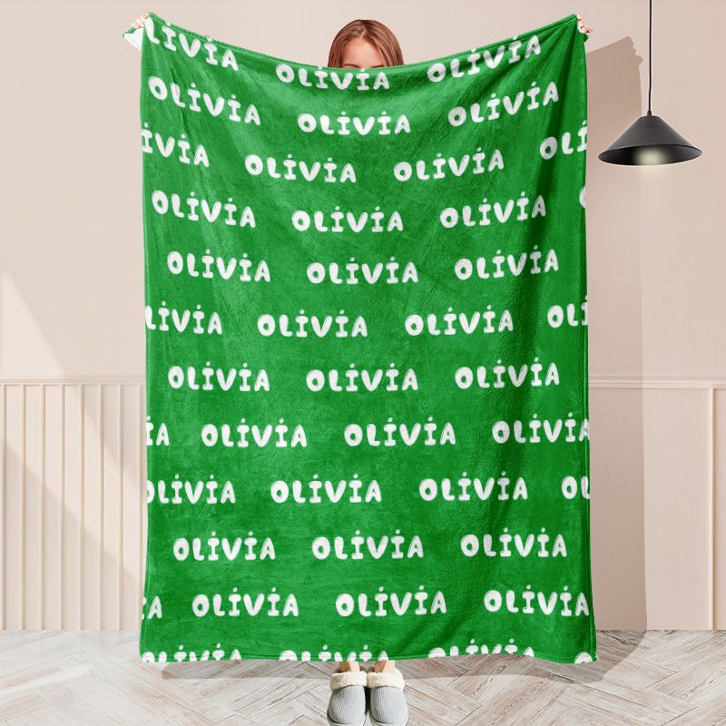 Designed Personalized Name Soft Blanket - Layoris
