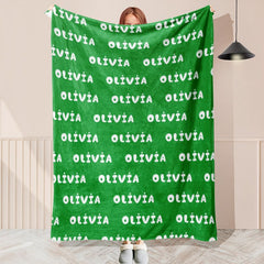 Designed Personalized Name Soft Blanket - Layoris