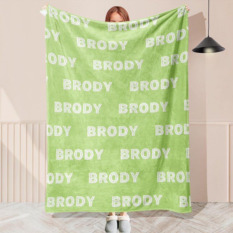 Personalized Super Soft Name Blanket  - Layoris
