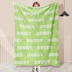 Personalized Super Soft Name Blanket  - Layoris