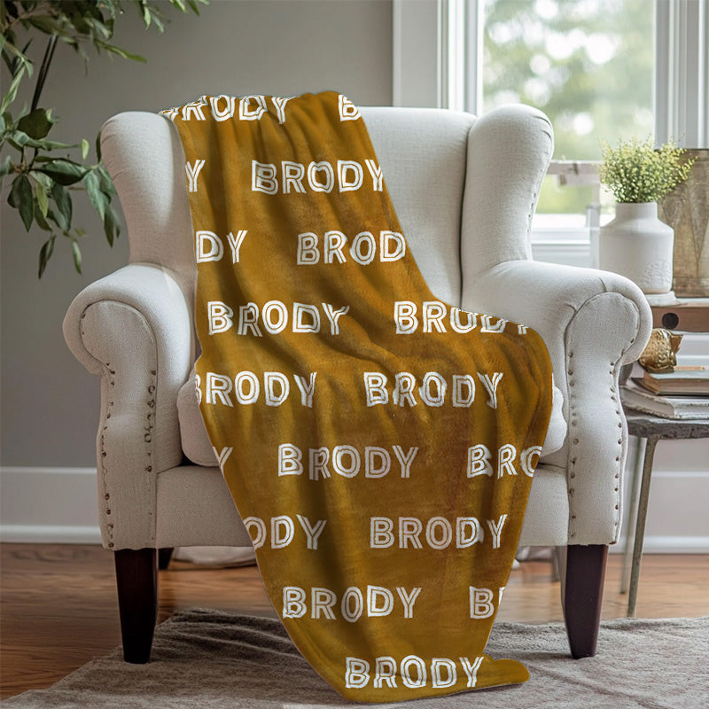 Personalized Blanket Name Funny Letter For Boys - Layoris