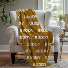 Personalized Blanket Name Funny Letter For Boys - Layoris