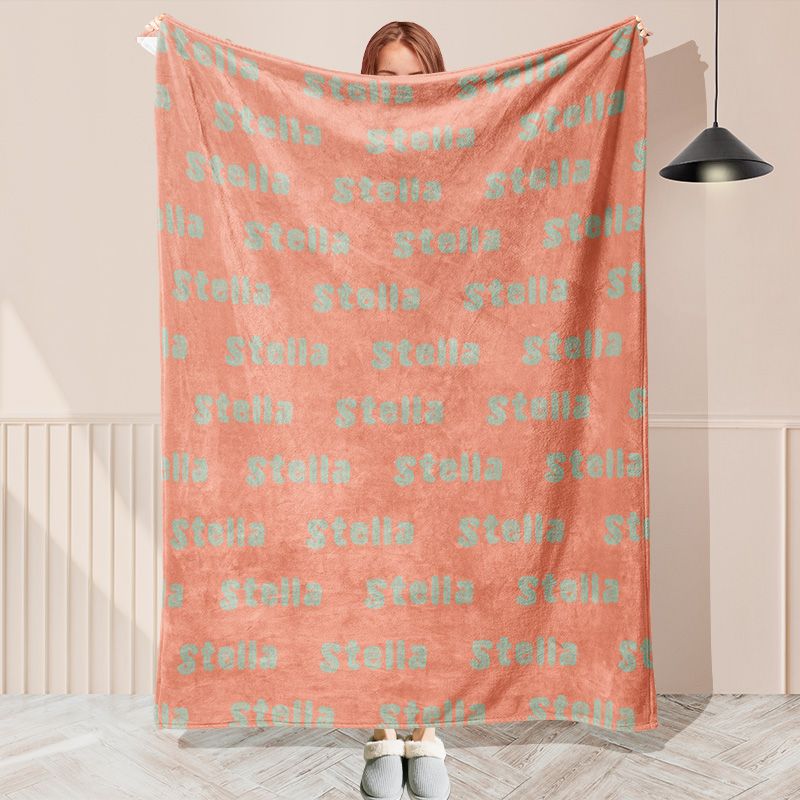 Unique Font Design Custom Color Name Blanket - Layoris