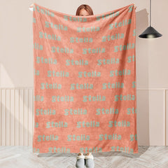 Unique Font Design Custom Color Name Blanket - Layoris