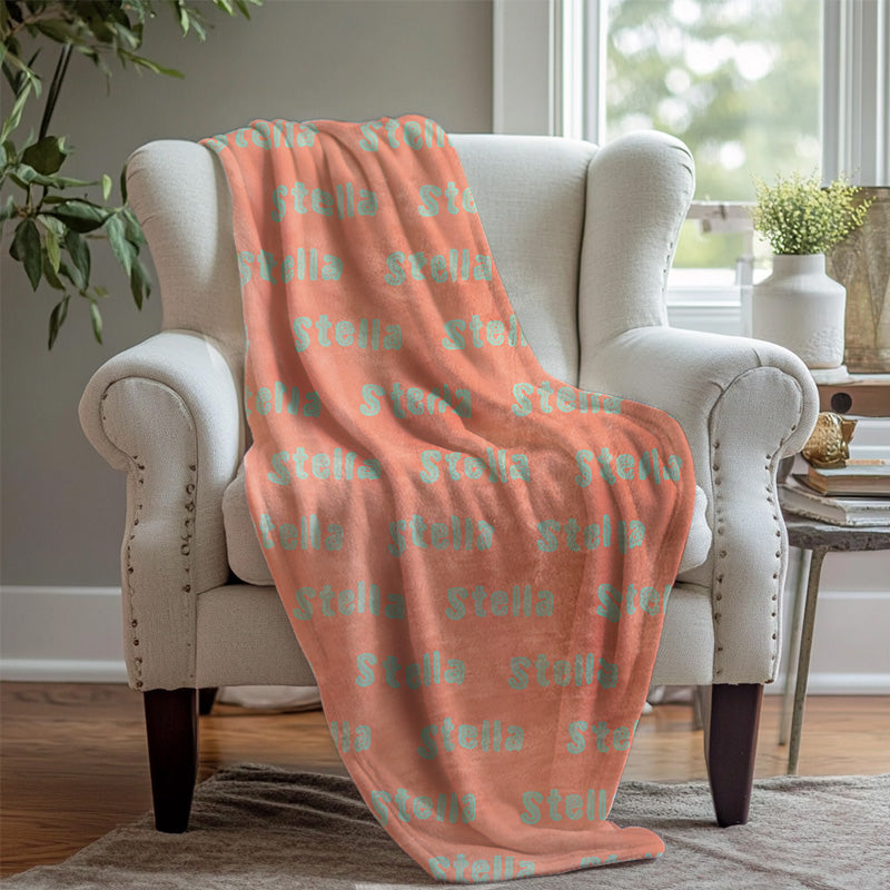 Unique Font Design Custom Color Name Blanket - Layoris