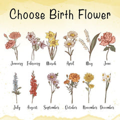 Layoris Personalized Name Birth Flower Blanket Baby Gifts