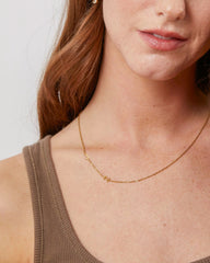 Personalized Sideway Initial Necklace