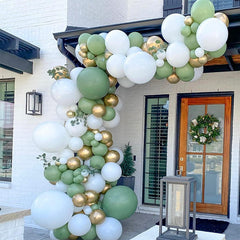 137 Pcs Sage Green Balloon Arch Kit For Events