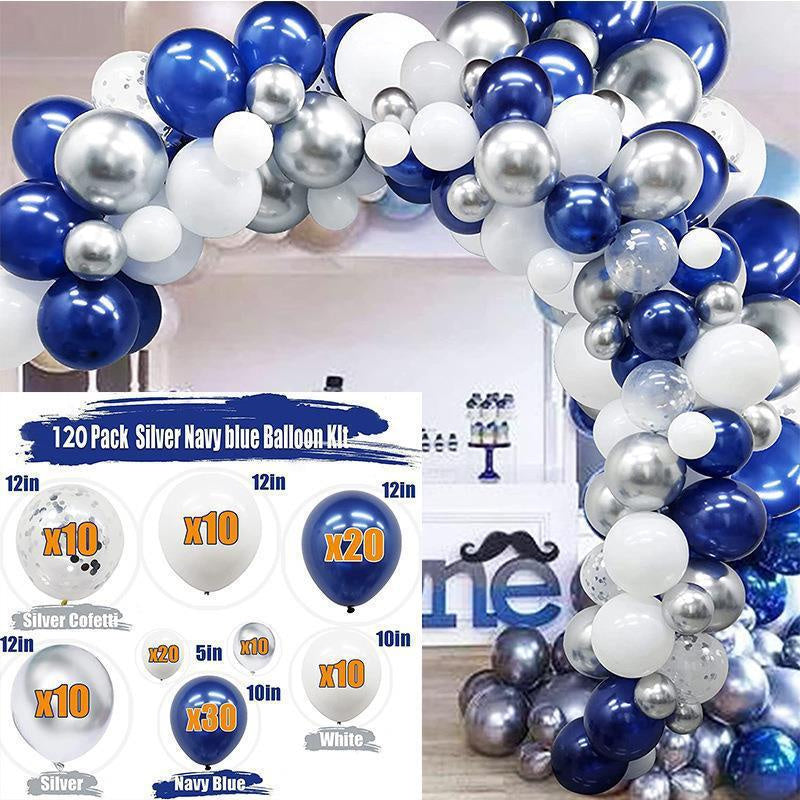 120Pcs Blue Balloon Arch Kit For Party Decor - Layoris