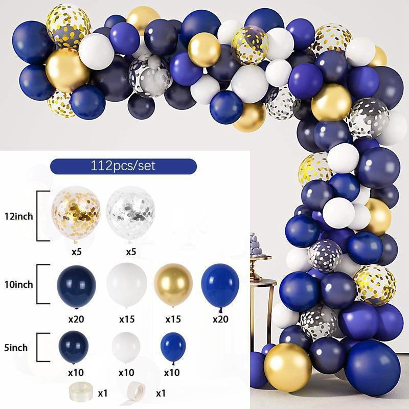 112Pcs Blue Balloon Arch Kit For Party Decor - Layoris