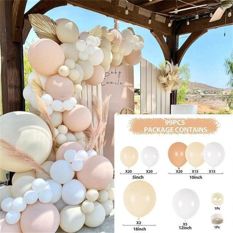 99Pcs Boho Themed Balloon Arch Kit For Decor - Layoris