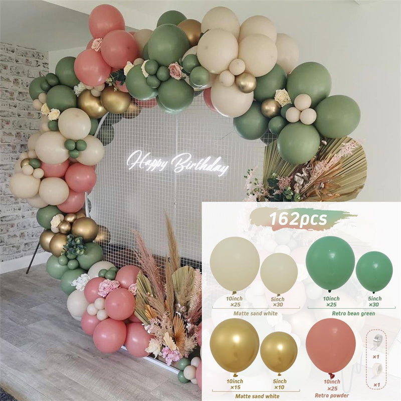 162Pcs Boho Themed Balloon Arch Kit For Decor - Layoris