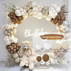 182Pcs Boho Themed Balloon Arch Kit For Decor - Layoris