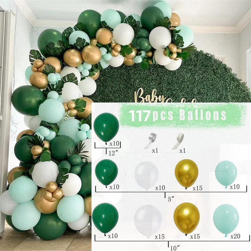 117Pcs Forest Green Balloon Arch Kit - Layoris