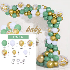 125Pcs Jungle Green Balloon Arch Kit For Party Decor - Layoris