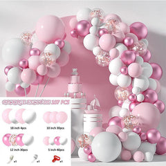 107Pcs Pink Balloon Arch Kit For Party Decor - Layoris