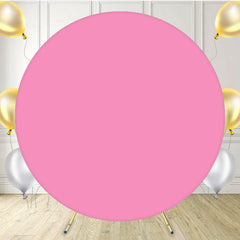 Pink Circle Backdrop For Party Event - Layoris