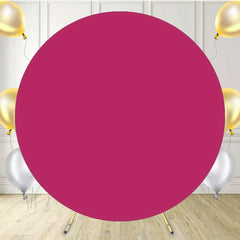 Hot Pink Round Party Event Backdrop - Layoris