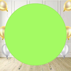 Yellow Green Circle Party Backdrop - Layoris