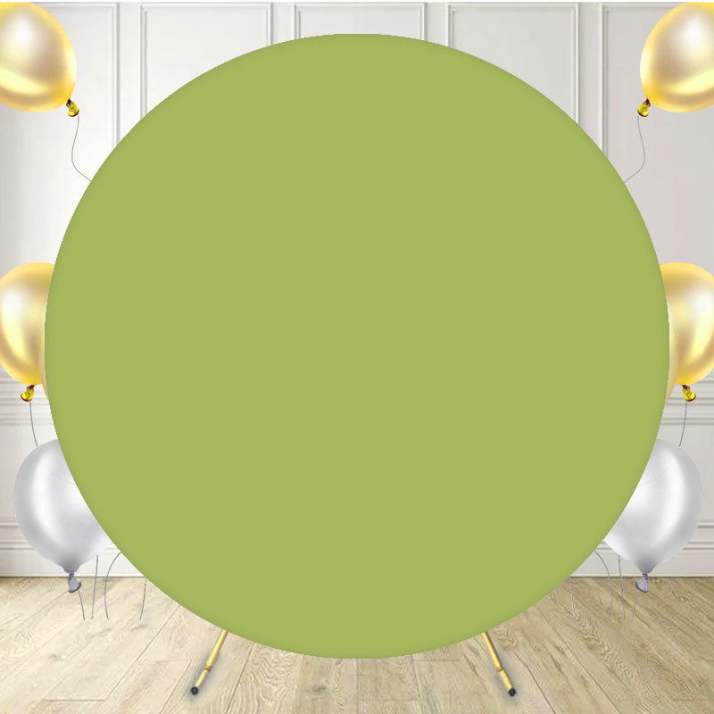 Ginger Solid Color Round Party Backdrop - Layoris