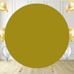 Light Brown Solid Color Round Backdrop - Layoris