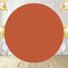 Elegant Solid Color Circle Backdrop For Party - Layoris