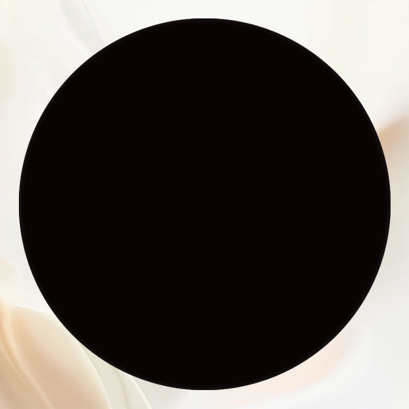 Pure Black Round Backdrop For Party - Layoris