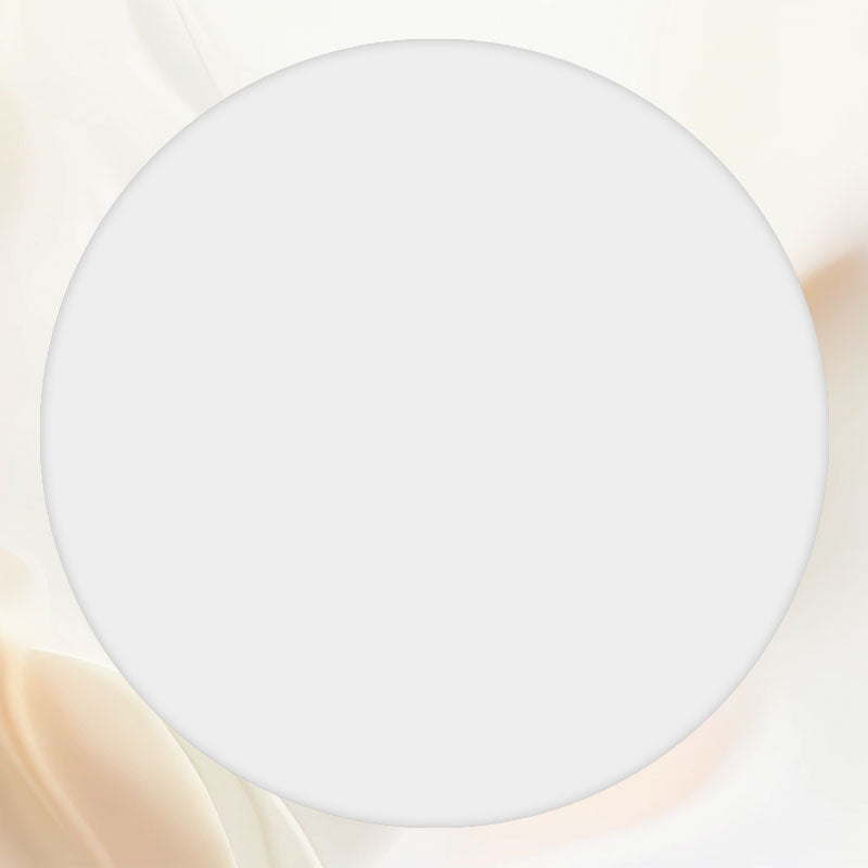 Pure White Round Backdrop For Party - Layoris