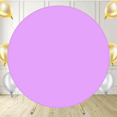 Lilac Solid Round Party Event Backdrop - Layoris