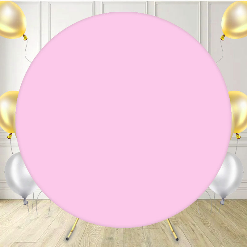 Pink Round Display Backdrop Cover - Layoris