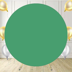 Dusty Green Fabric Round Backdrop Cover - Layoris